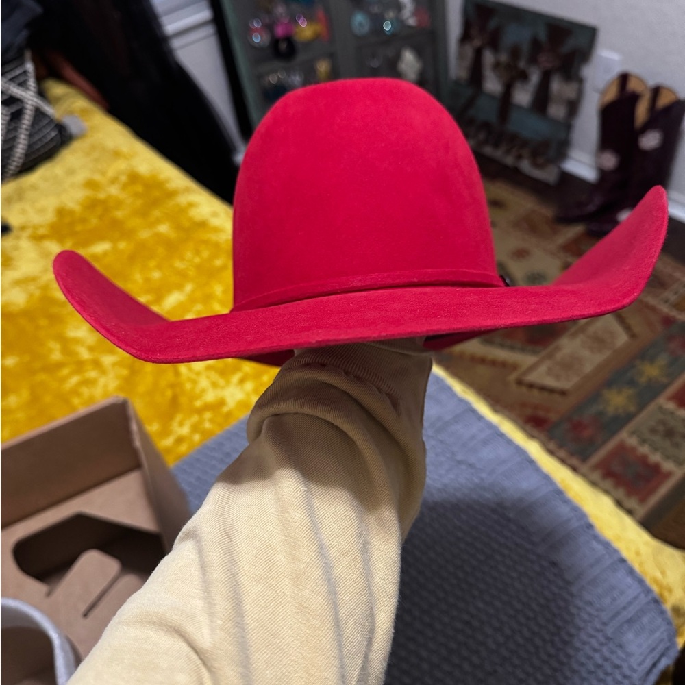 Greeley Hat Works Red Cowboy Hat